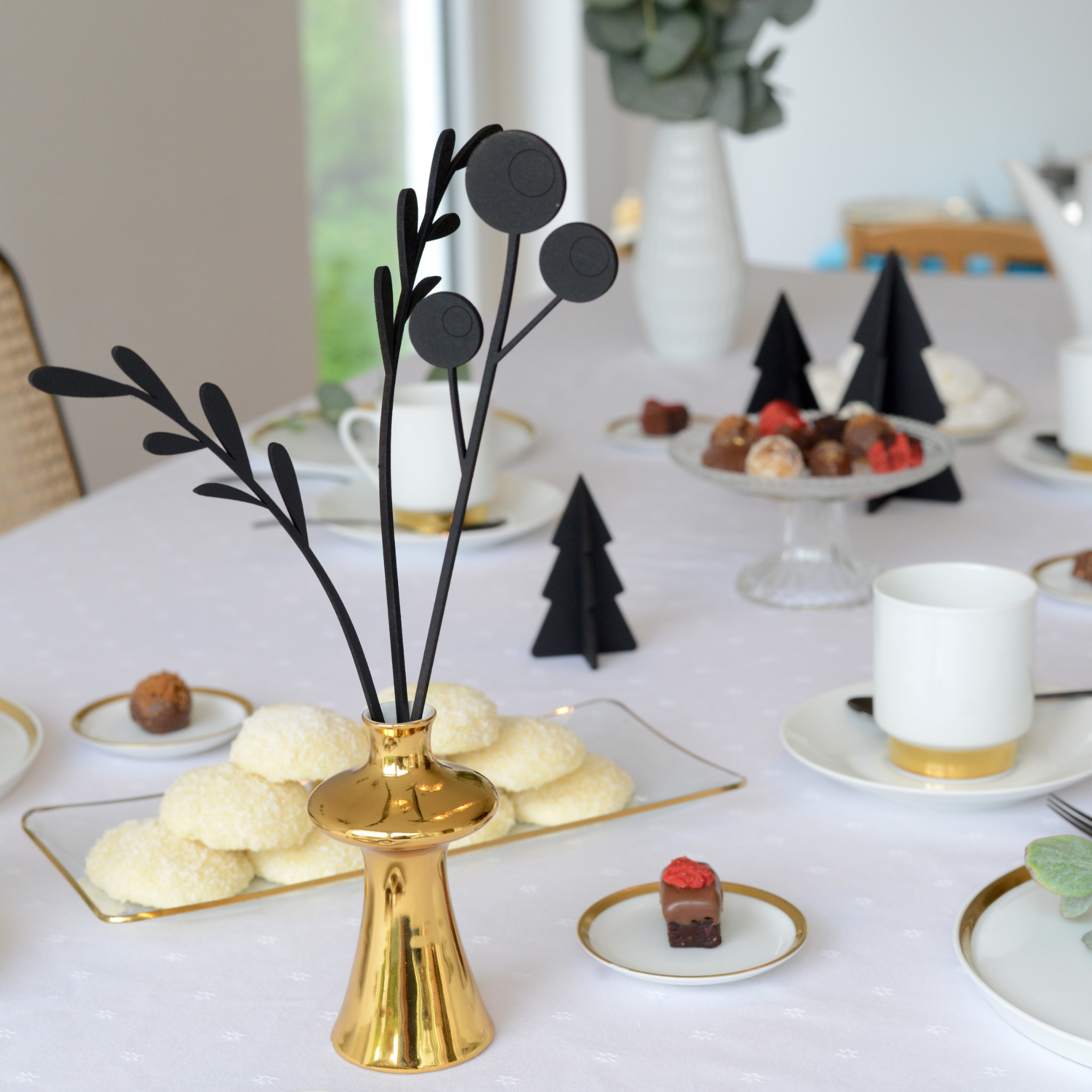 Filigrane Blumen 3er Set _ Handarbeit aus Bosnien