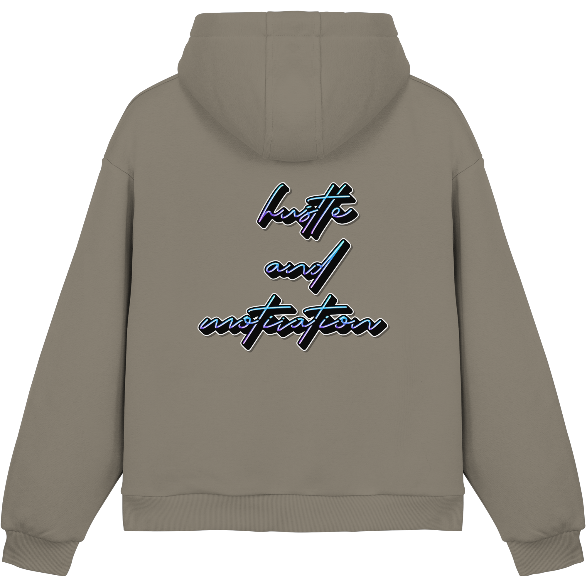 Schwere Jungs & Mädelz - Unisex Hustle & Motivation Fluffy Boxcut Hoodie