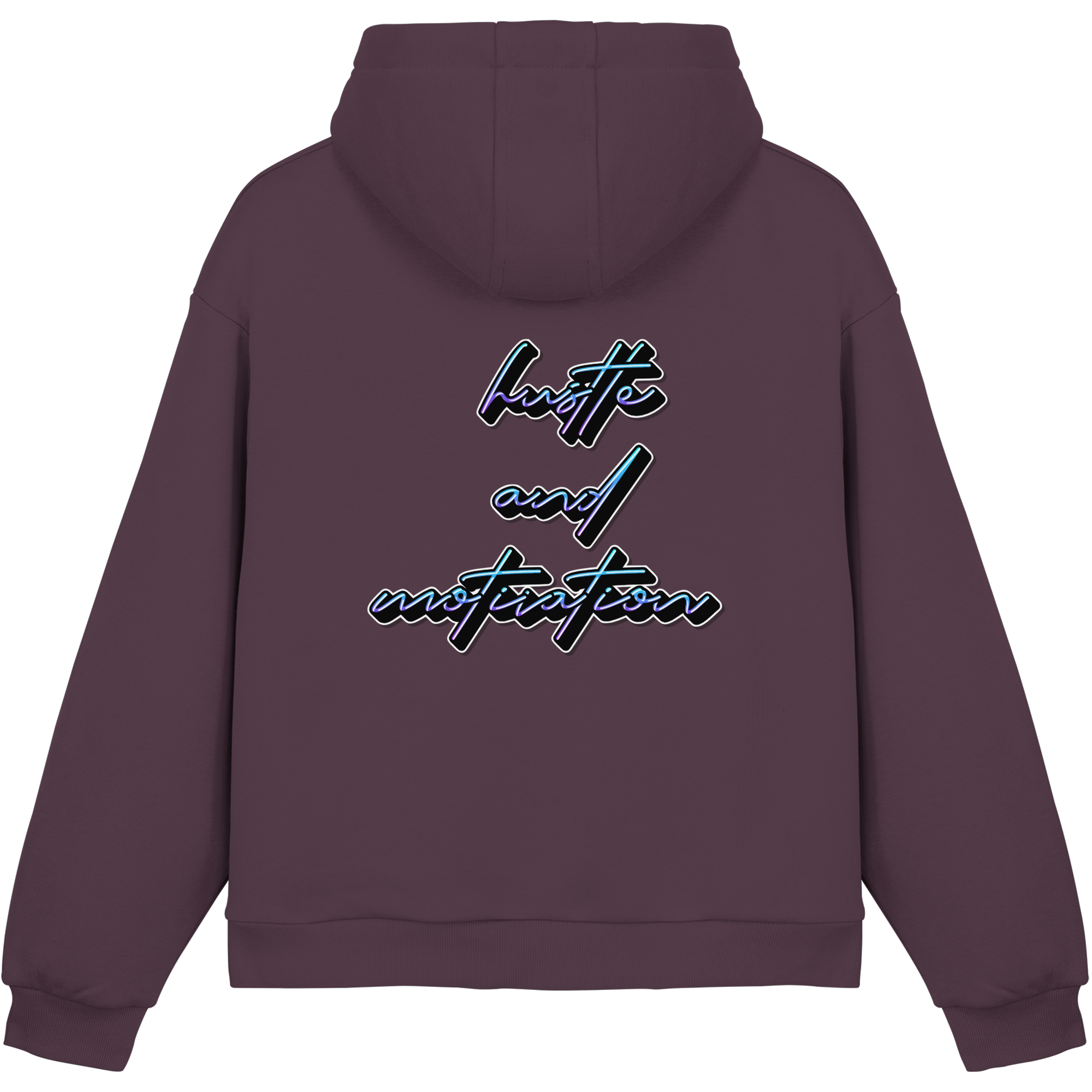 Schwere Jungs & Mädelz - Unisex Hustle & Motivation Fluffy Boxcut Hoodie
