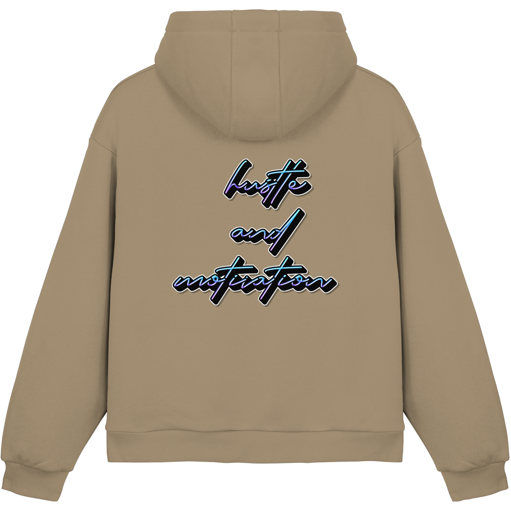 Schwere Jungs & Mädelz - Unisex Hustle & Motivation Fluffy Boxcut Hoodie