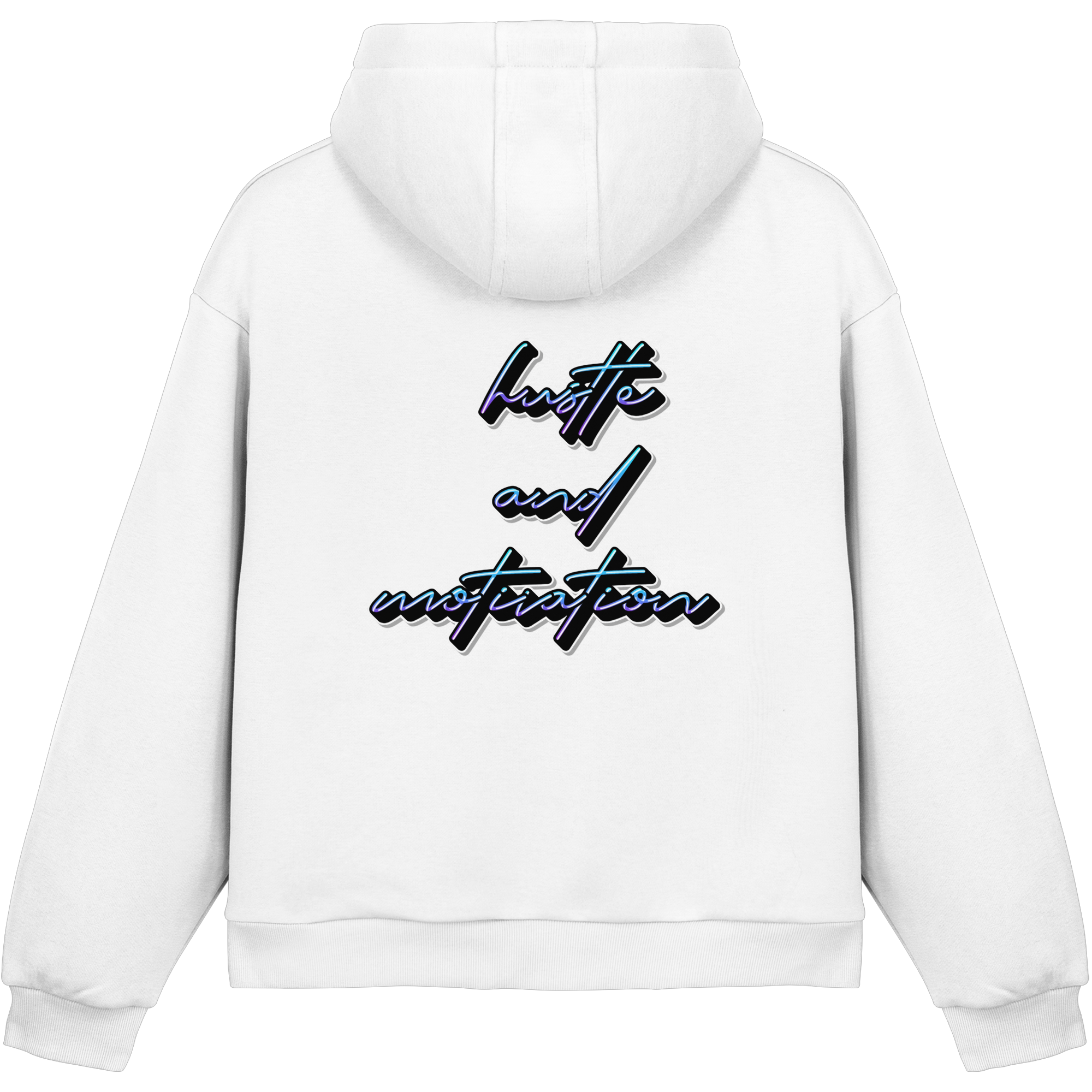 Schwere Jungs & Mädelz - Unisex Hustle & Motivation Fluffy Boxcut Hoodie