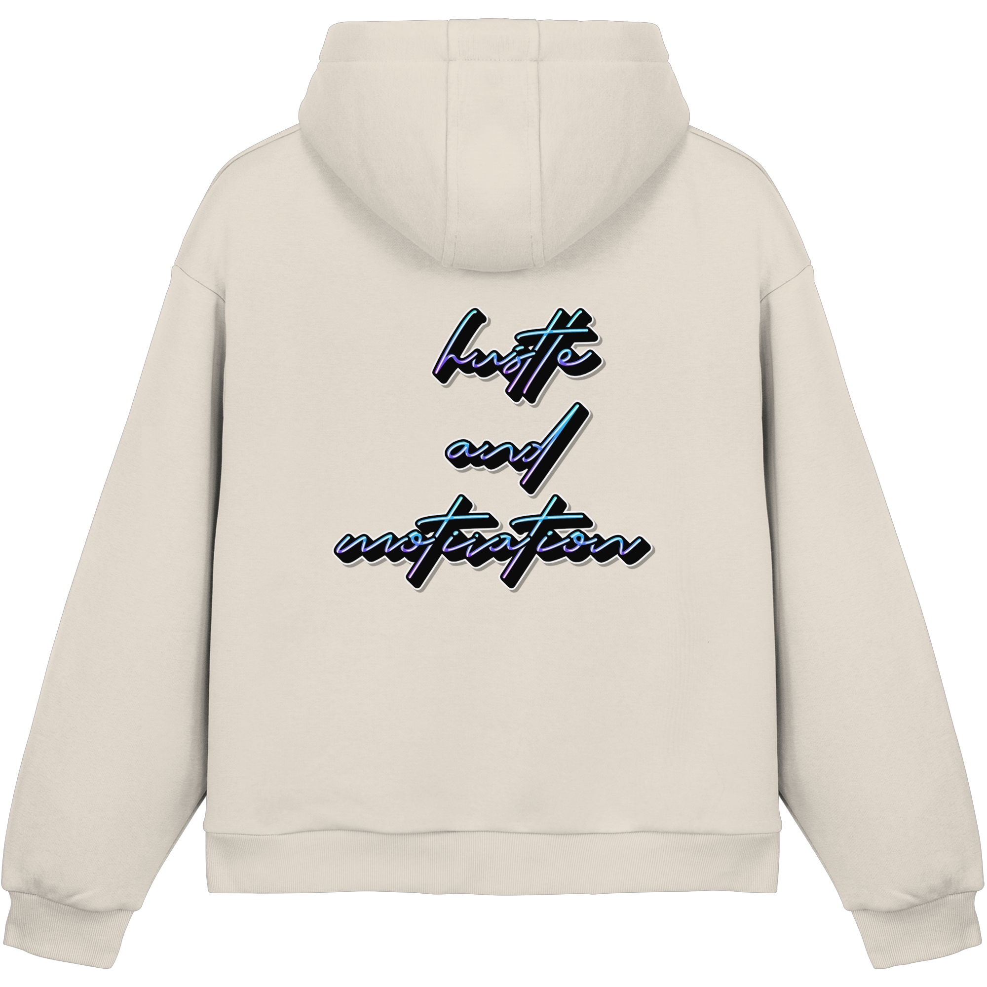Schwere Jungs & Mädelz - Unisex Hustle & Motivation Fluffy Boxcut Hoodie