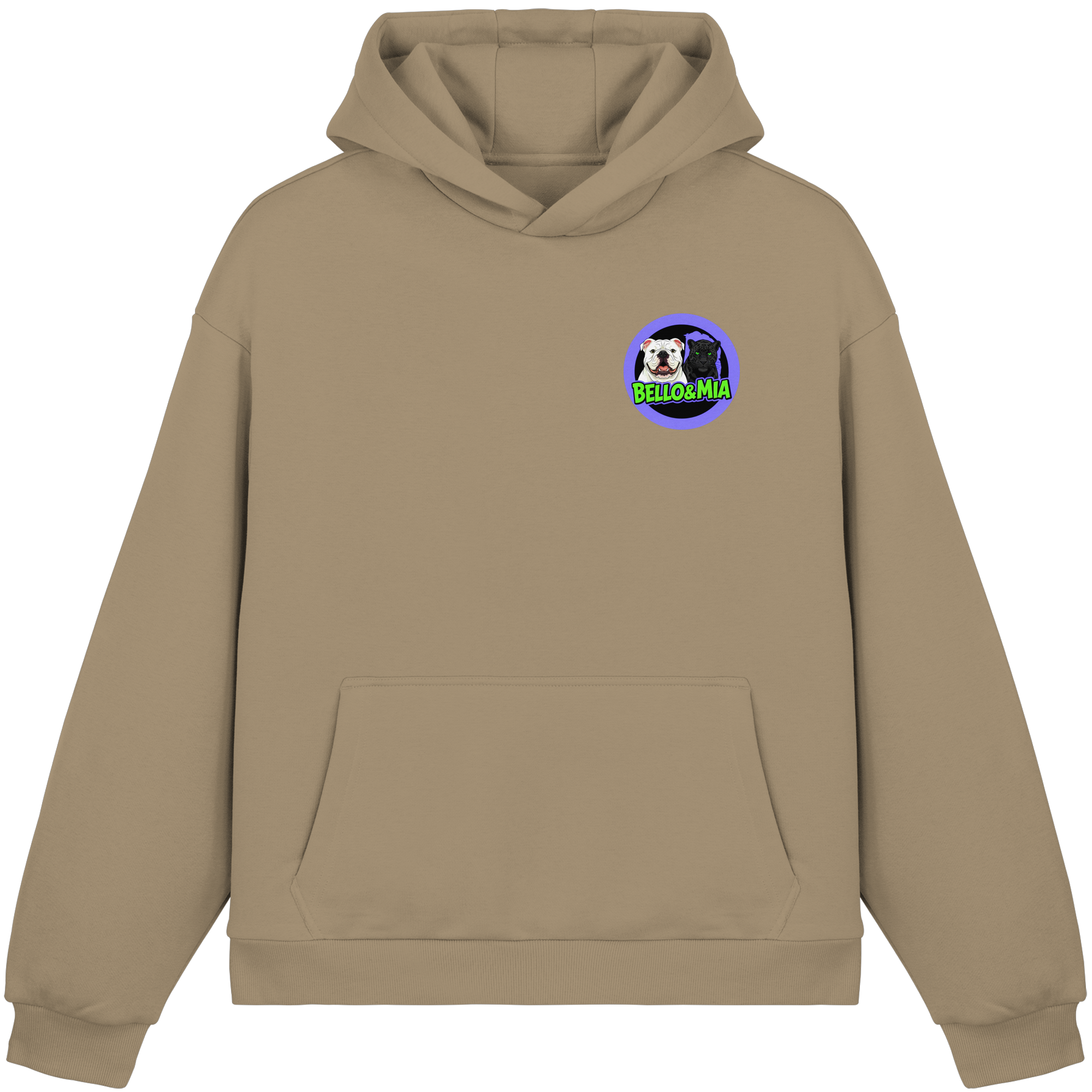 Schwere Jungs & Mädelz - Unisex Hustle & Motivation Fluffy Boxcut Hoodie