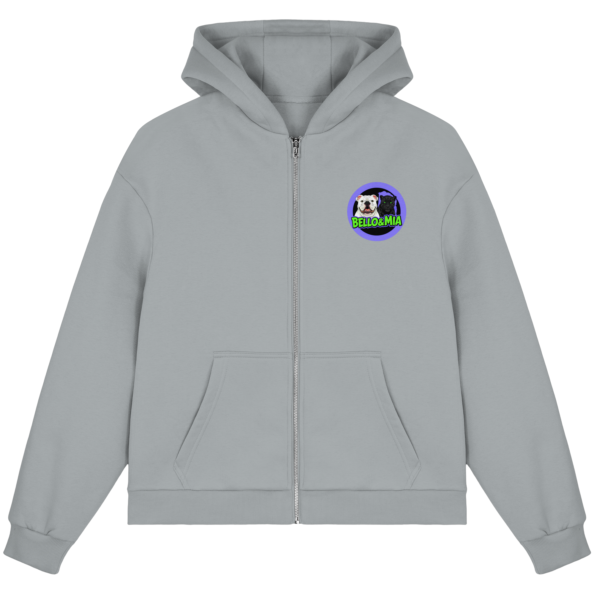 Schwere Jungs & Mädelz - Unisex Hustle & Motivation Fluffy Boxcut Zipper