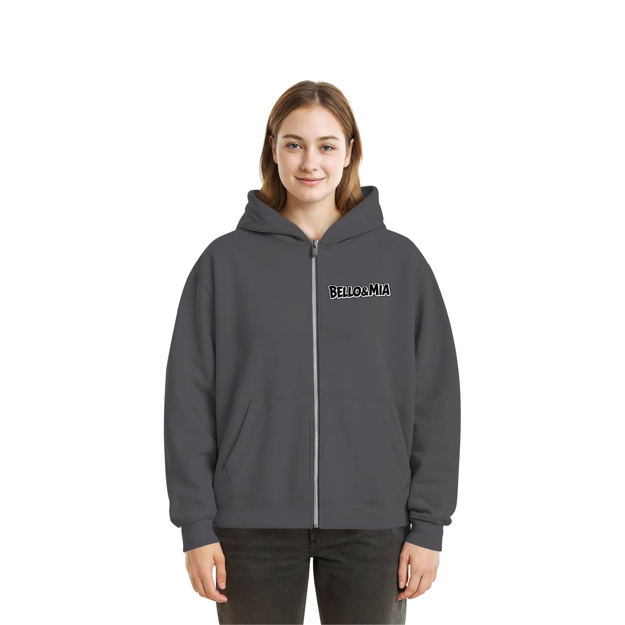 Schwere Jungs & Mädelz: Unisex Pawsitivity Fluffy Boxcut Zipper
