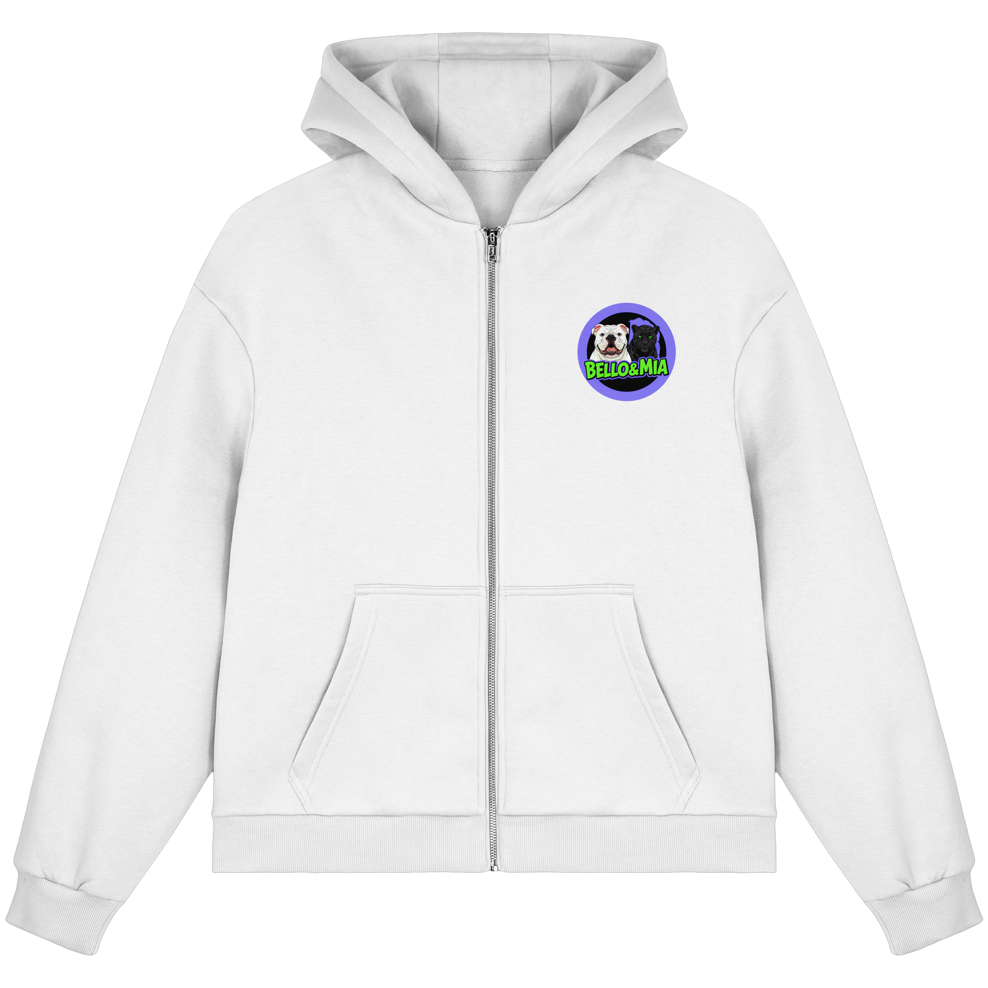 Schwere Jungs & Mädelz - Unisex Hustle & Motivation Fluffy Boxcut Zipper