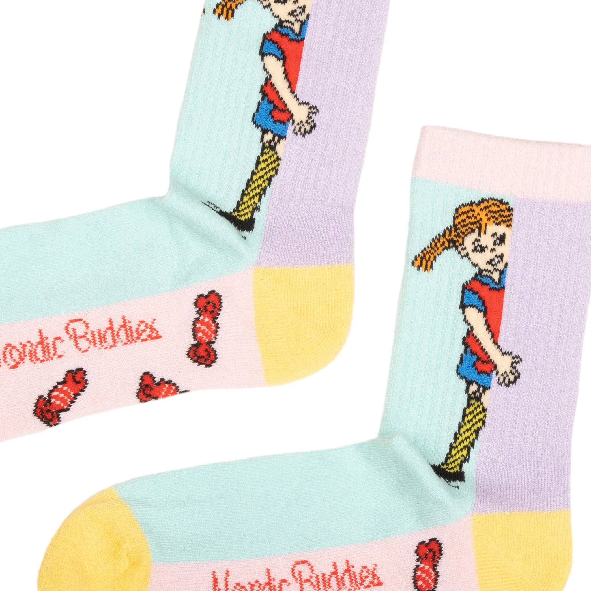 Pippi and Candy Panel Socks For Women