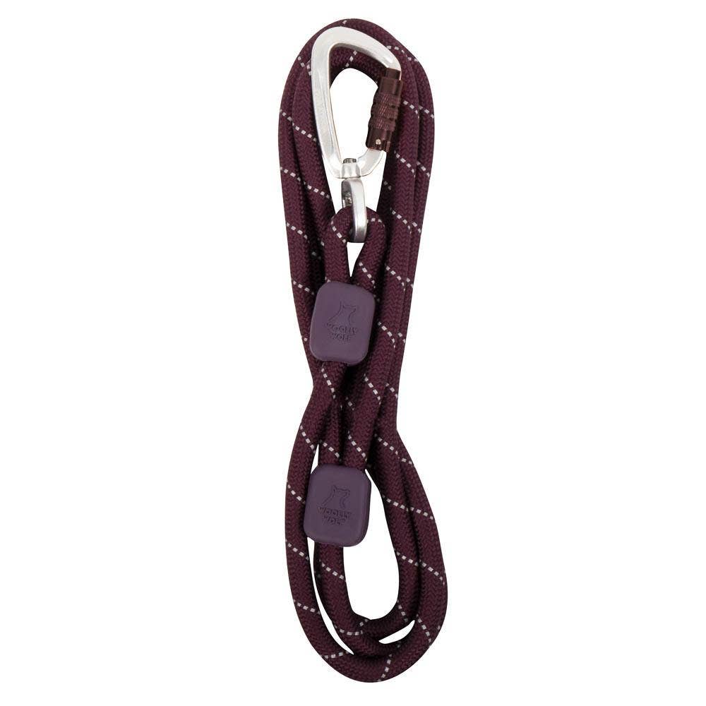 Woolly Wolf  Abenteuer-SET Seilleine Juicy Plum + Halsband in L