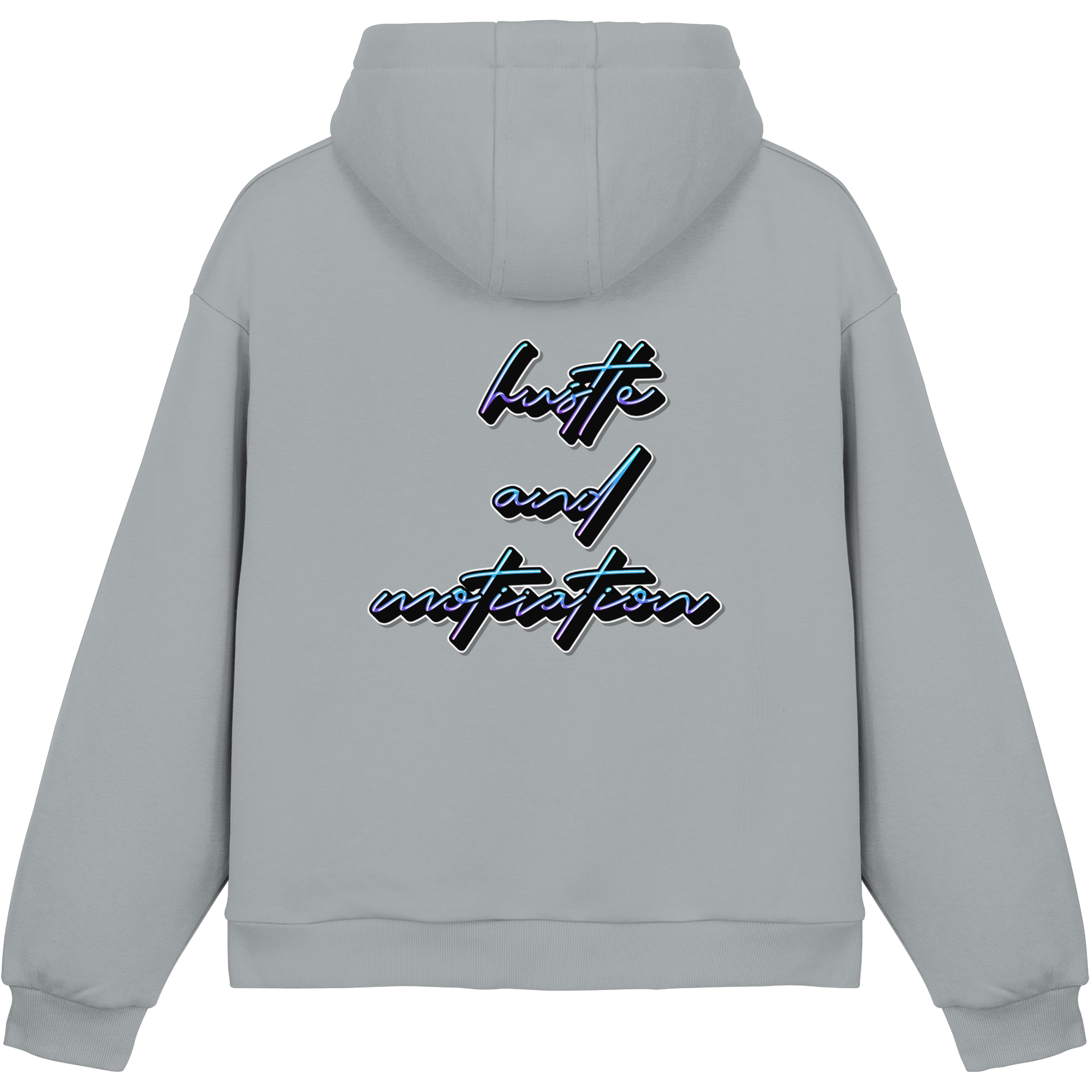 Schwere Jungs & Mädelz - Unisex Hustle & Motivation Fluffy Boxcut Hoodie