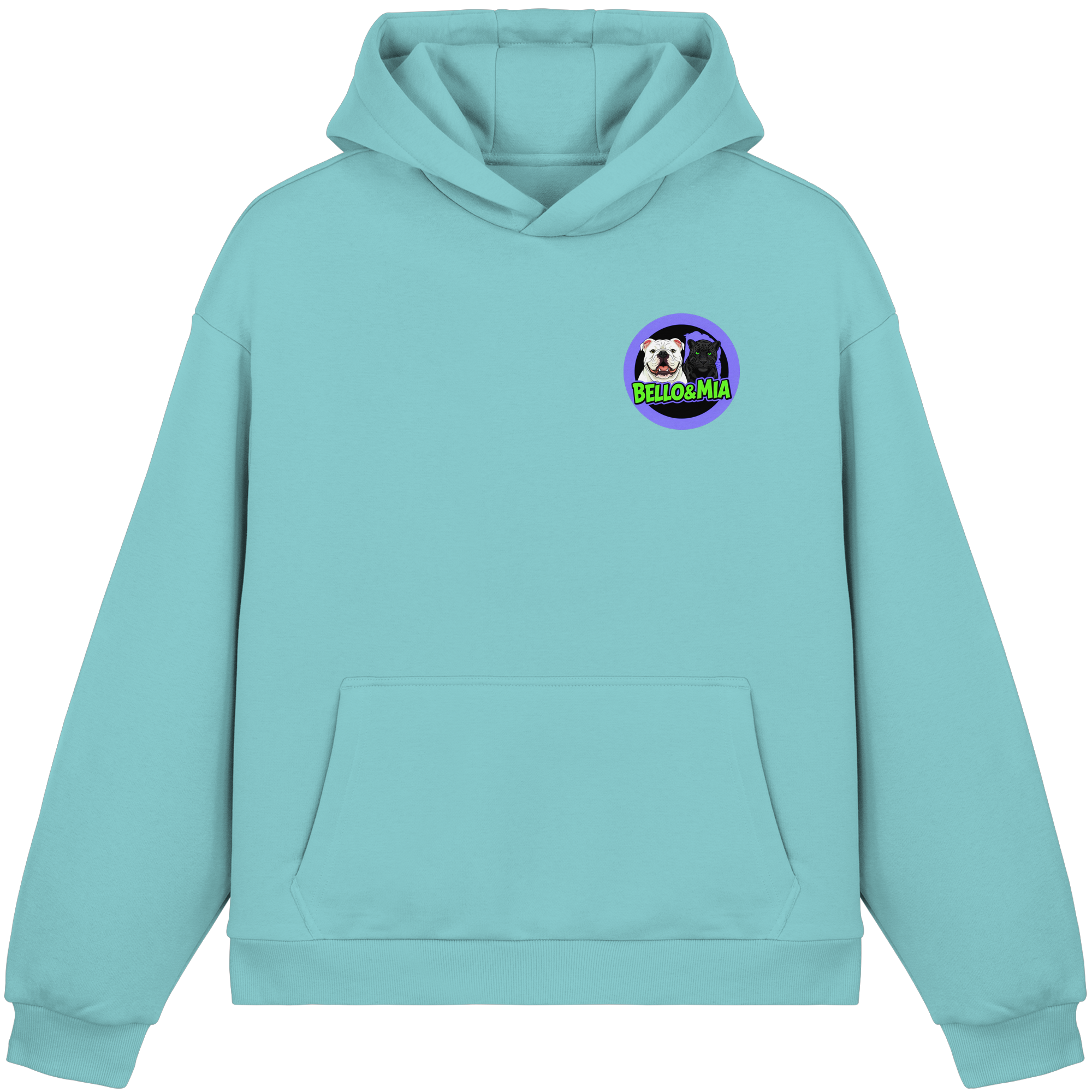 Schwere Jungs & Mädelz - Unisex Hustle & Motivation Fluffy Boxcut Hoodie