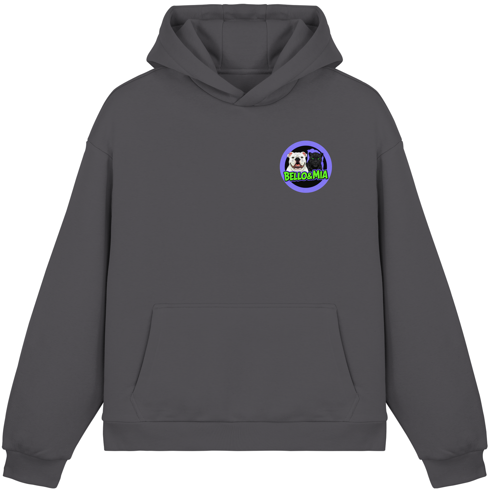 Schwere Jungs & Mädelz - Unisex Hustle & Motivation Fluffy Boxcut Hoodie