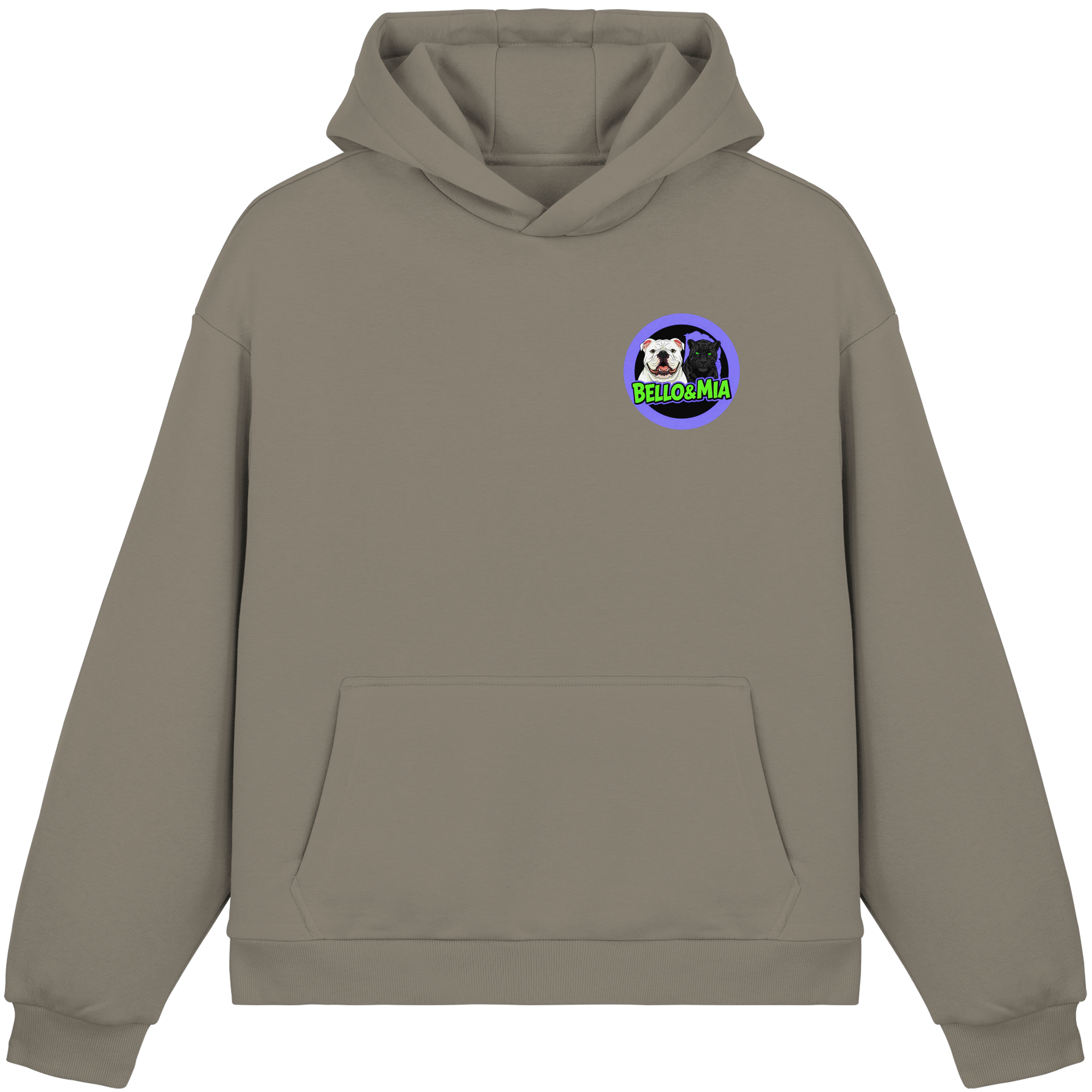 Schwere Jungs & Mädelz - Unisex Hustle & Motivation Fluffy Boxcut Hoodie