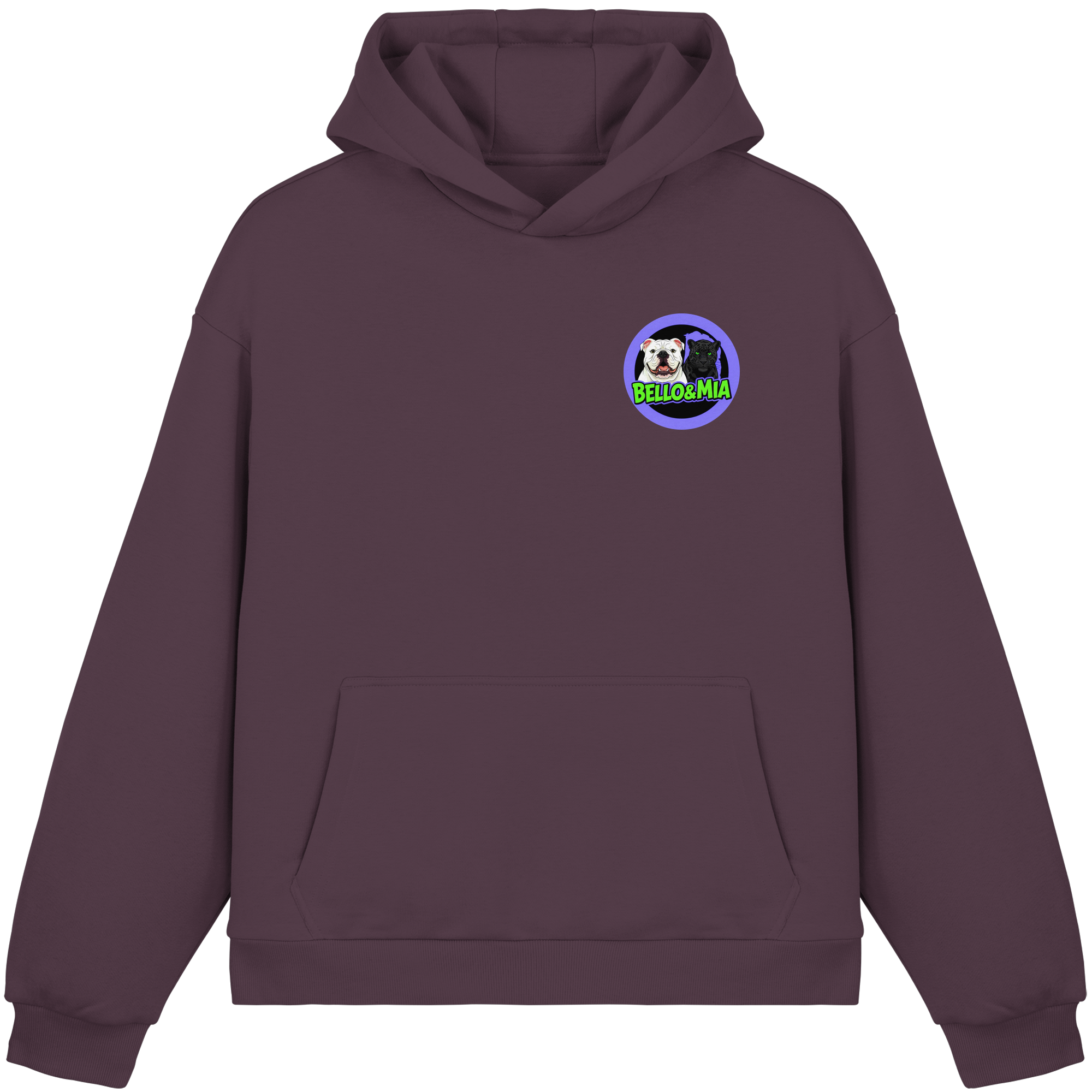 Schwere Jungs & Mädelz - Unisex Hustle & Motivation Fluffy Boxcut Hoodie