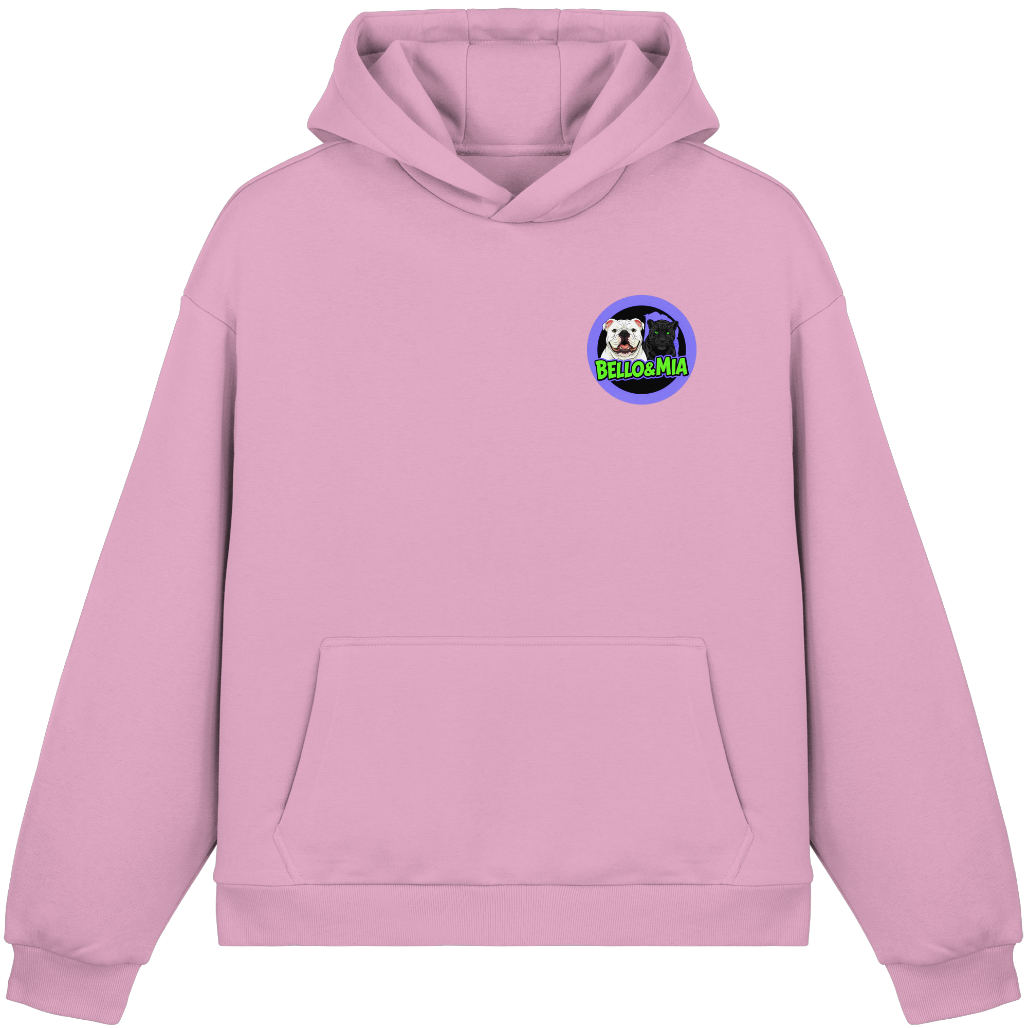 Schwere Jungs & Mädelz - Unisex Hustle & Motivation Fluffy Boxcut Hoodie
