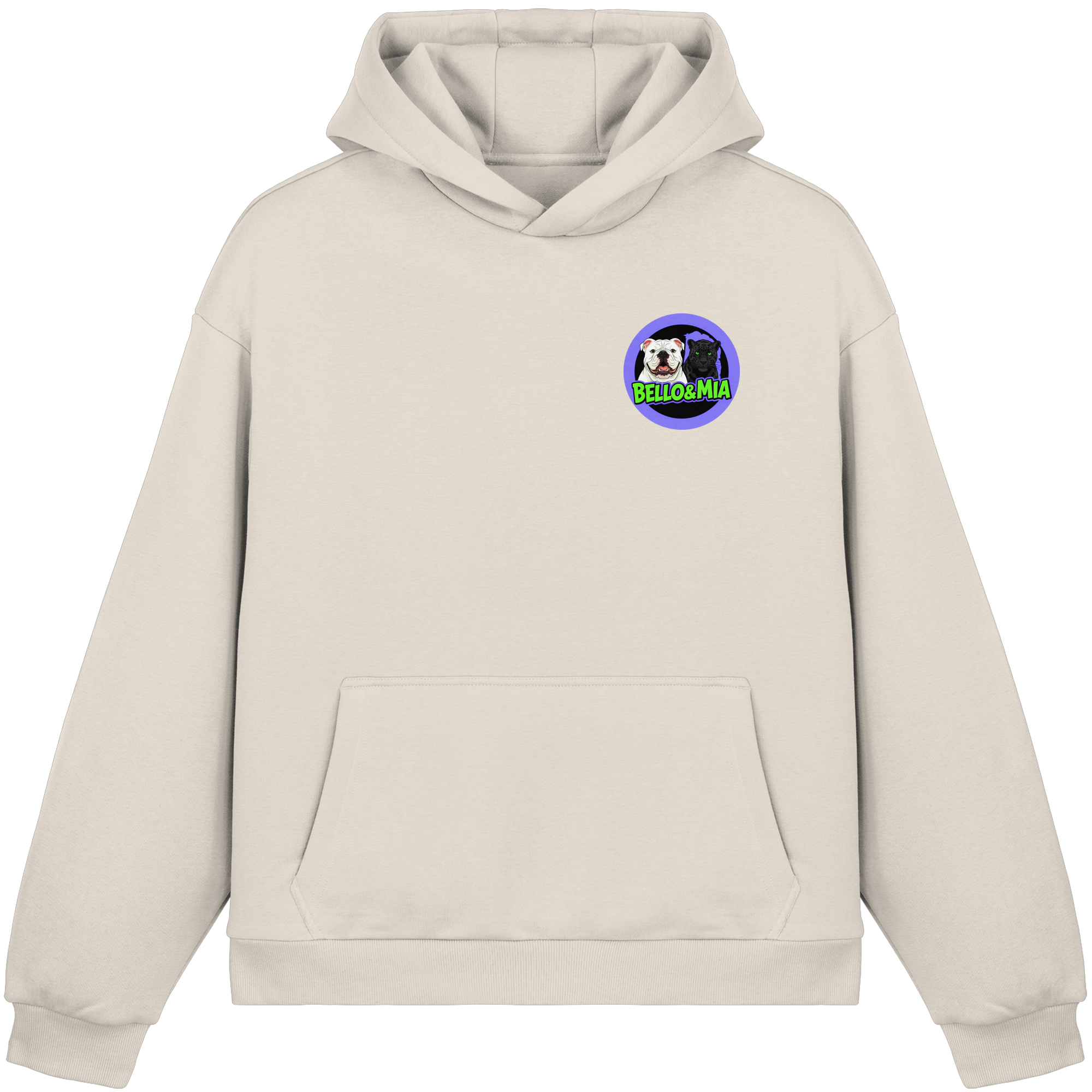 Schwere Jungs & Mädelz - Unisex Hustle & Motivation Fluffy Boxcut Hoodie