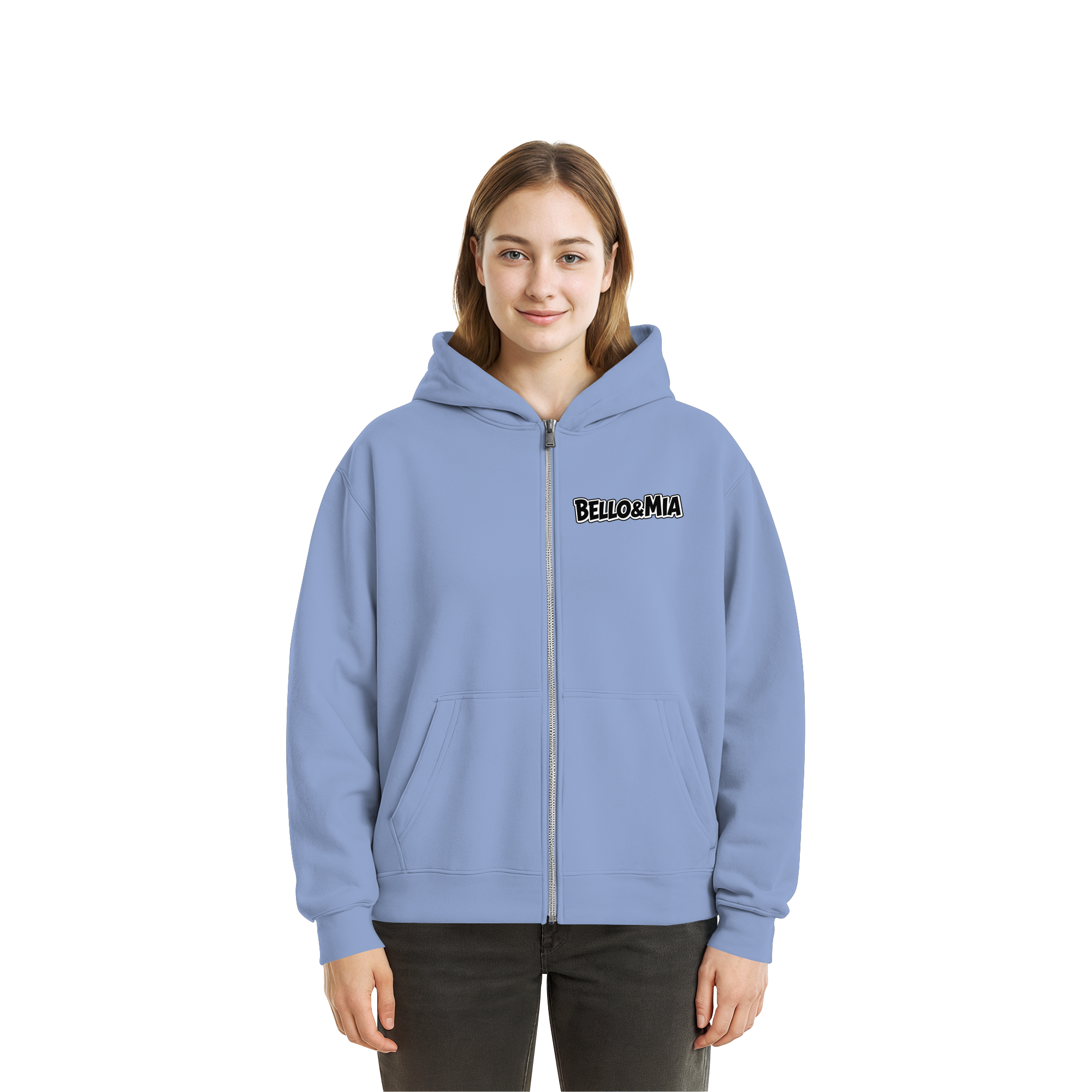 Schwere Jungs & Mädelz: Unisex Pawsitivity Fluffy Boxcut Zipper