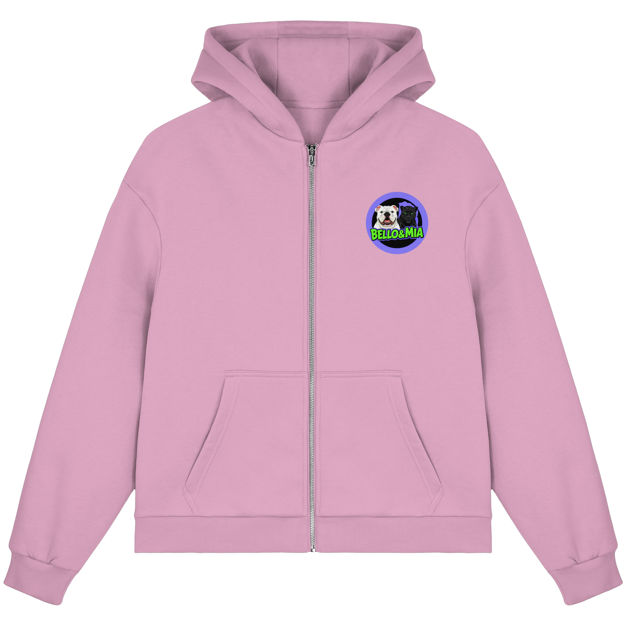 Schwere Jungs & Mädelz - Unisex Hustle & Motivation Fluffy Boxcut Zipper