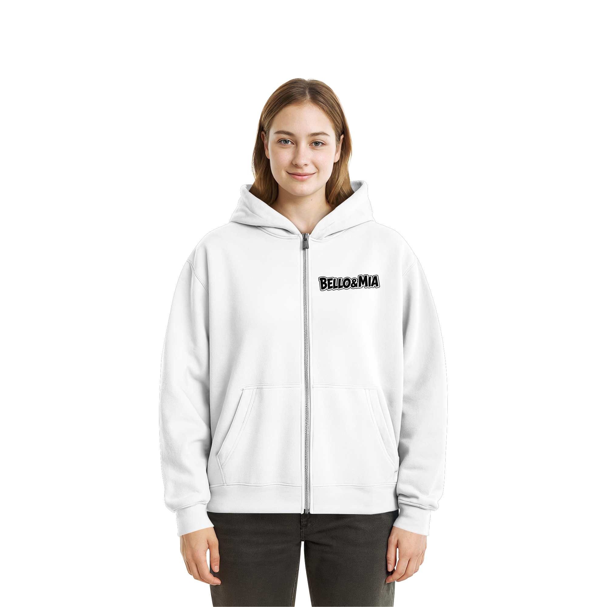 Schwere Jungs & Mädelz: Unisex Pawsitivity Fluffy Boxcut Zipper