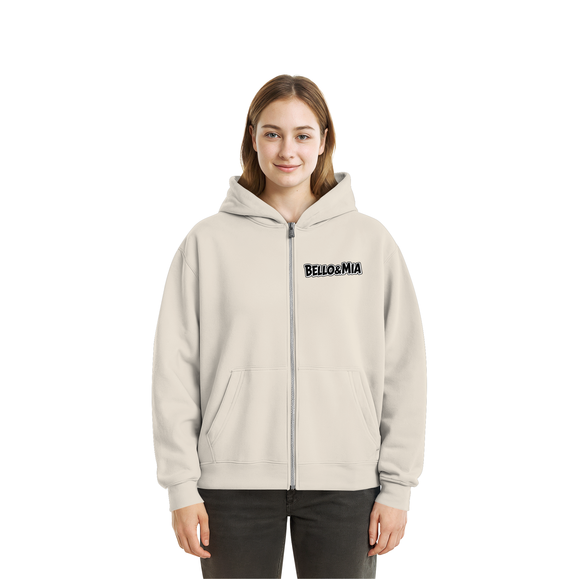 Schwere Jungs & Mädelz: Unisex Pawsitivity Fluffy Boxcut Zipper